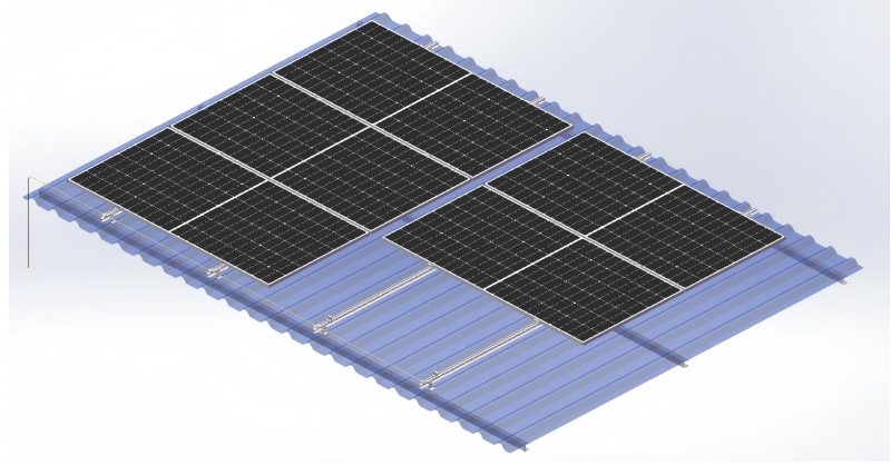 Hvordan montere et solcellepanel på taket?