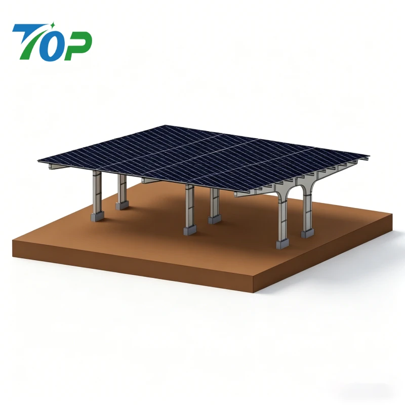 Varmgalvanisert solparkering Carport monteringssystem