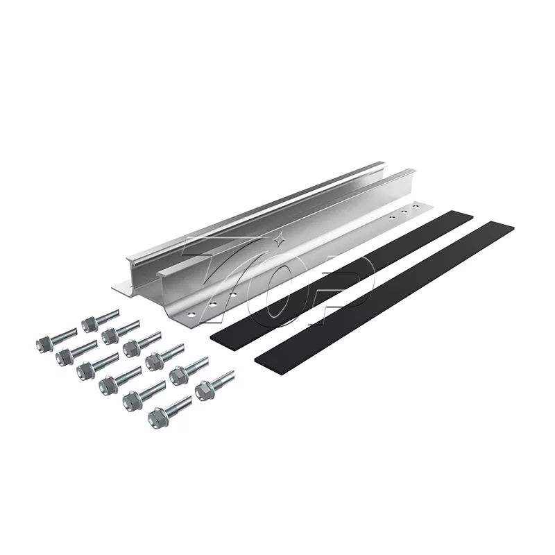 Mini skinnesystem for trapesformet metalltak solcelle