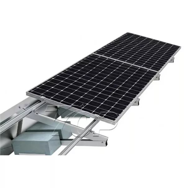 Ikke-penetrerende solcelleballastfeste for flatt tak