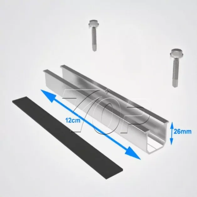 Railless Solar Panel Takstativ Montering