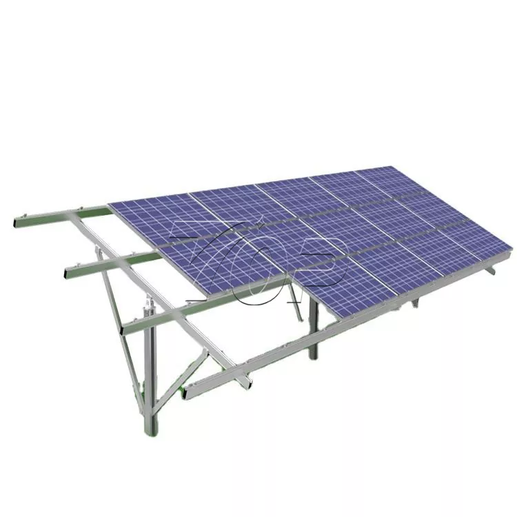 Enkeltpels bakkemonteringssystem for solcellepaneler