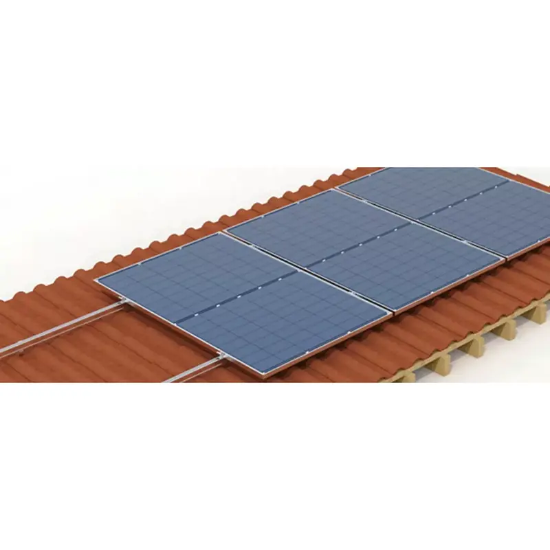 Montering av takstativ for solcellepanel
