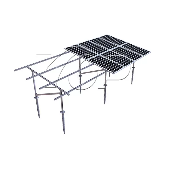 Solcellepaneler på bakken